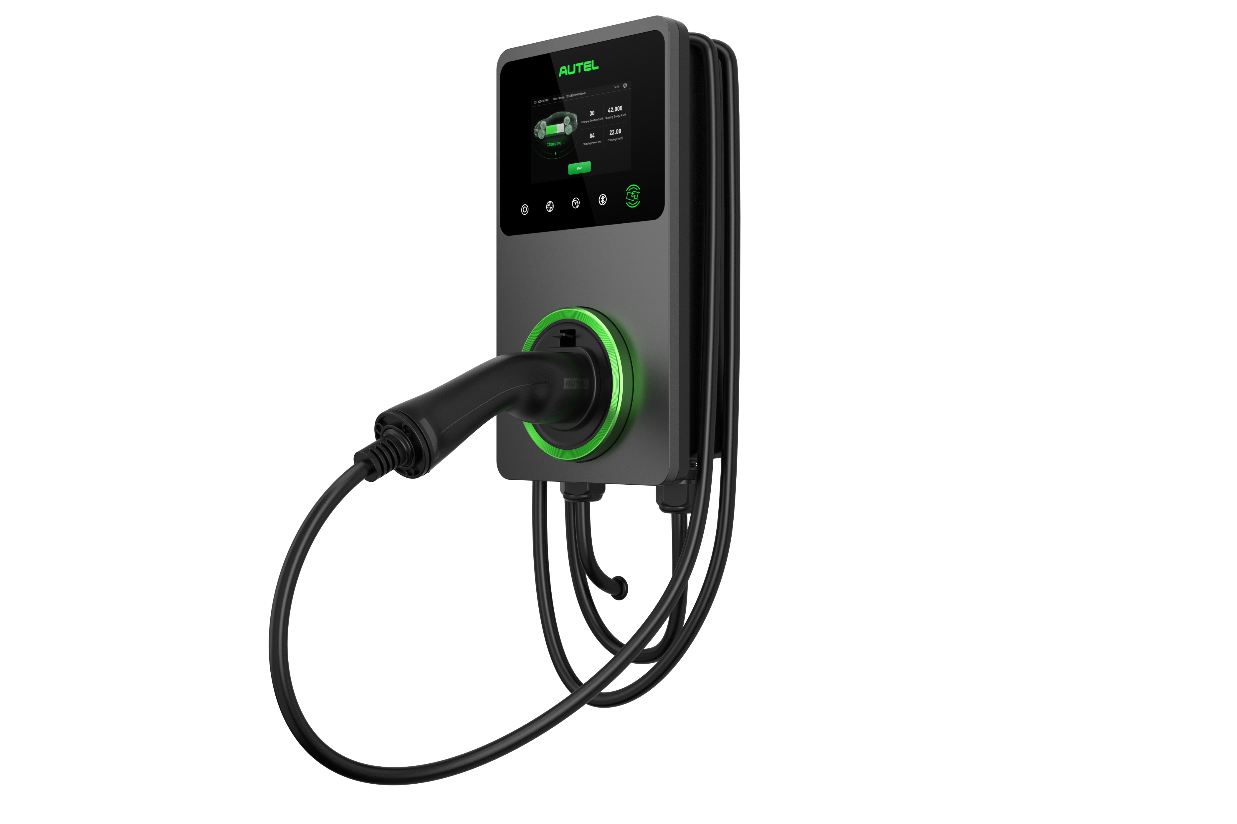 Ac Wallbox Lcd Screen Black Left