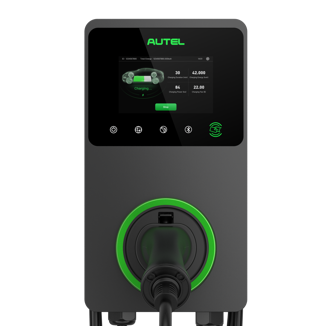 Ac Wallbox Lcd Screen Black Front